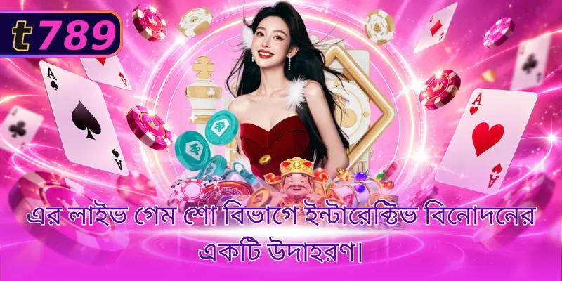 এর লাইভ গেম শো বিভাগে ইন্টারেক্টিভ বিনোদনের একটি উদাহরণ।