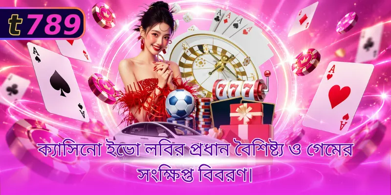 ক্যাসিনো ইভো লবির প্রধান বৈশিষ্ট্য ও গেমের সংক্ষিপ্ত বিবরণ।