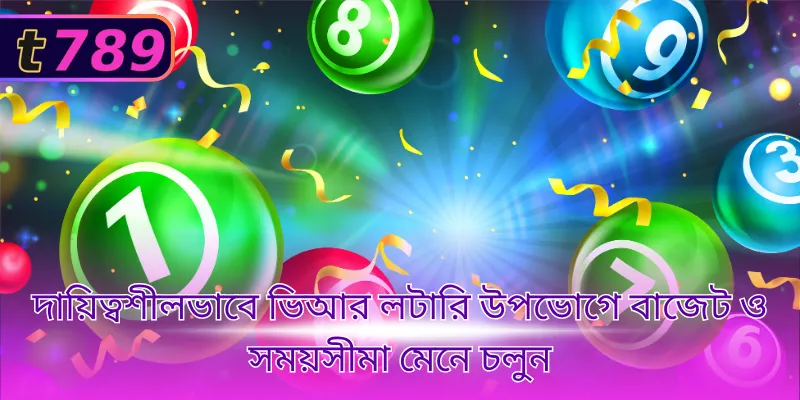দায়িত্বশীলভাবে ভিআর লটারি উপভোগে বাজেট ও সময়সীমা মেনে চলুন