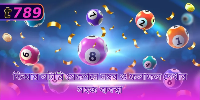 ভিআর লটারি সেকশনে নম্বর ও ফলাফল দেখার সহজ ব্যবস্থা
